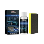 Car Headlight Restoration Kit Restorer for Auto Headlamp Cleaner Renewal Set of | 1x Sponge |Remove Scratches Yellowing and Oxidation - 50ML